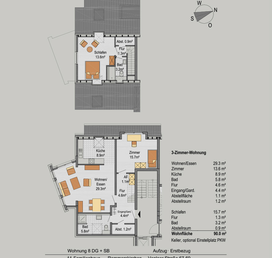 architektin dipl.-ing. stefanie käding: neubau 11-familienhaus, seniorenfreundlich | rommerskirchen